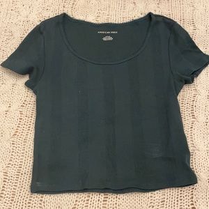 Green American Eagle crop top